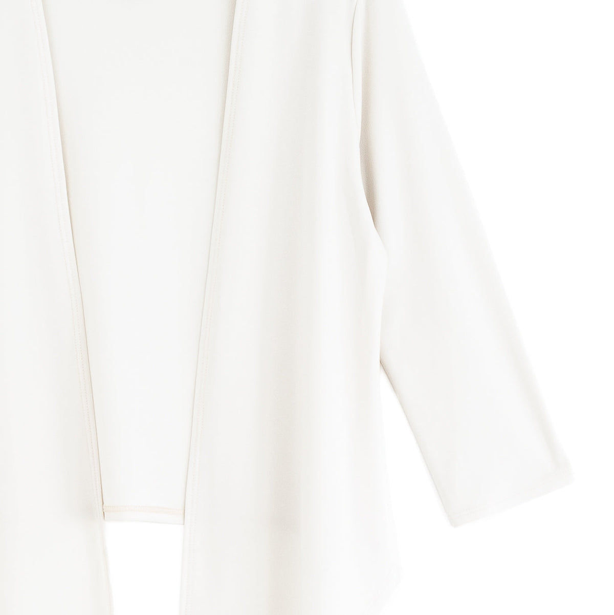 Clara Sunwoo Discount - Modern Tie Front Cardigan - Bone - Limited Sizes