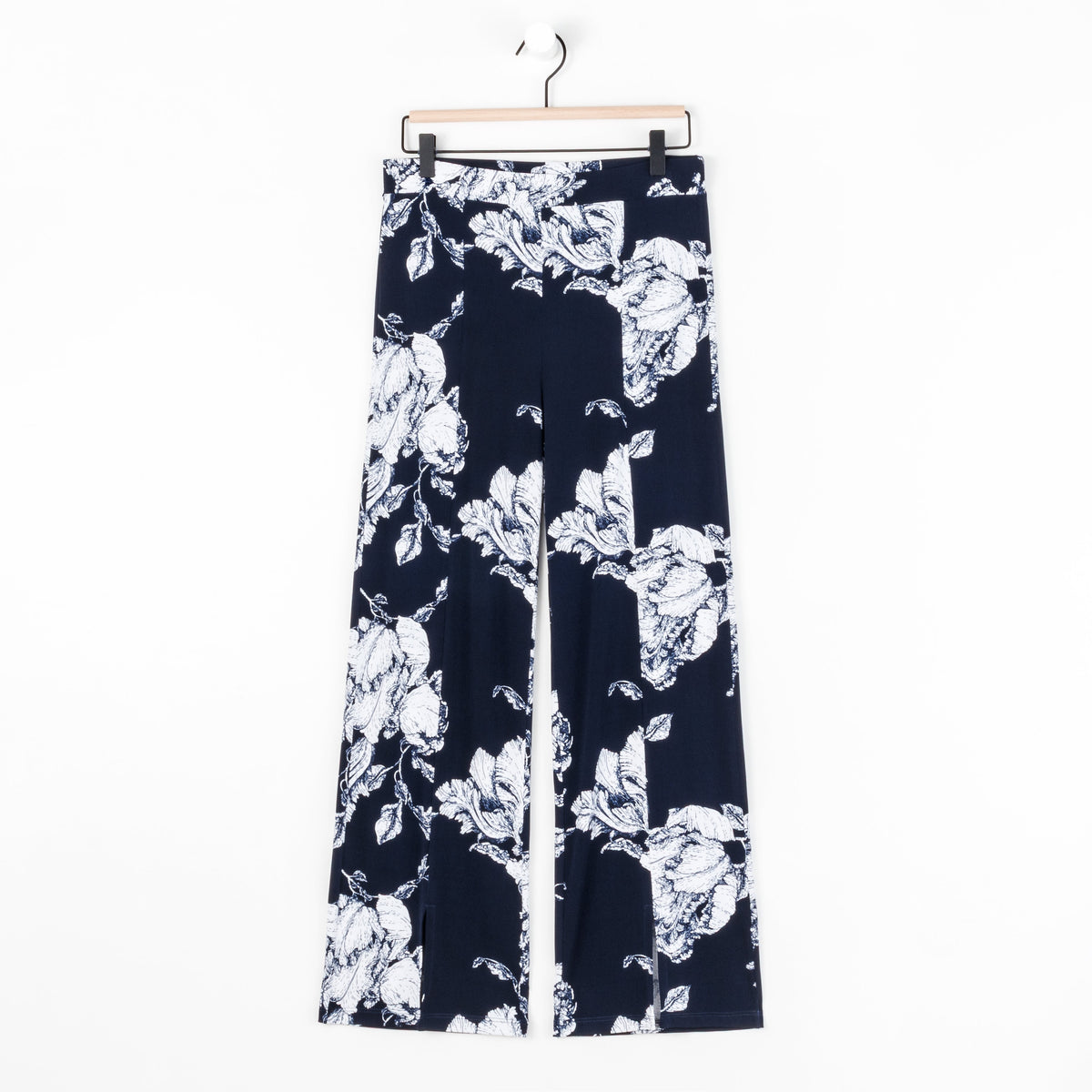 Clara Sunwoo Deals - Relaxed Kick Front Slit Ankle Pant - Peony Blossom