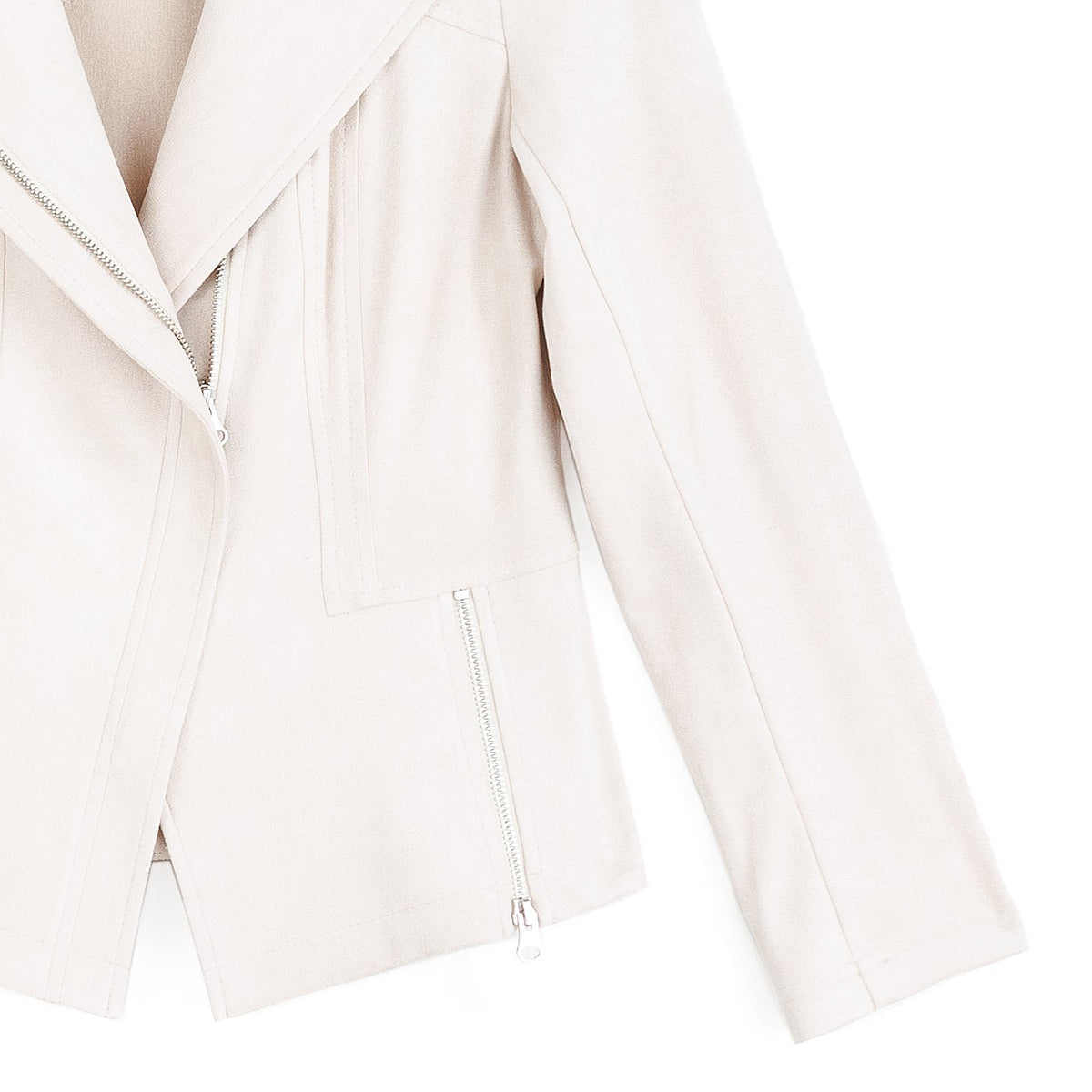 Clara Sunwoo Recommended - Soft Suede - Signature Jacket - Cream