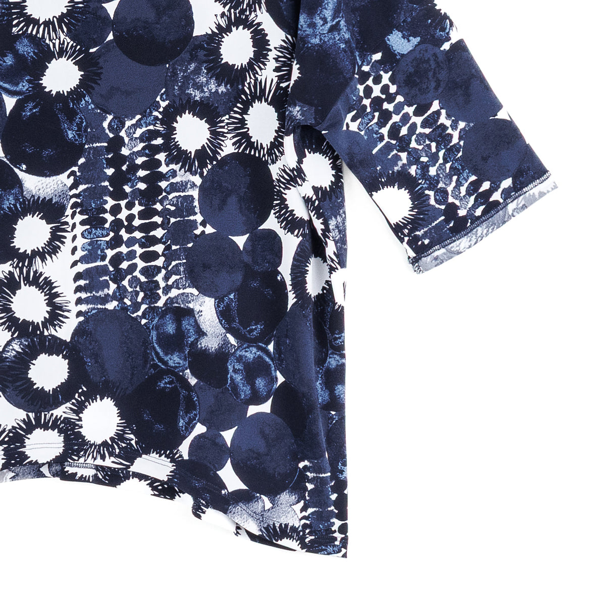 Clara Sunwoo Deals - Loose Cut Half Sleeve Top - Circle Splatter - Final Sale