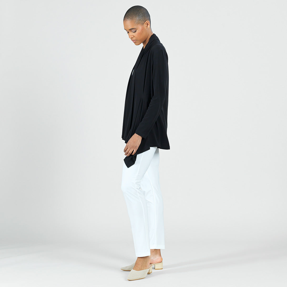 Clara Sunwoo Classic - Drape Tunic Cardigan - Black