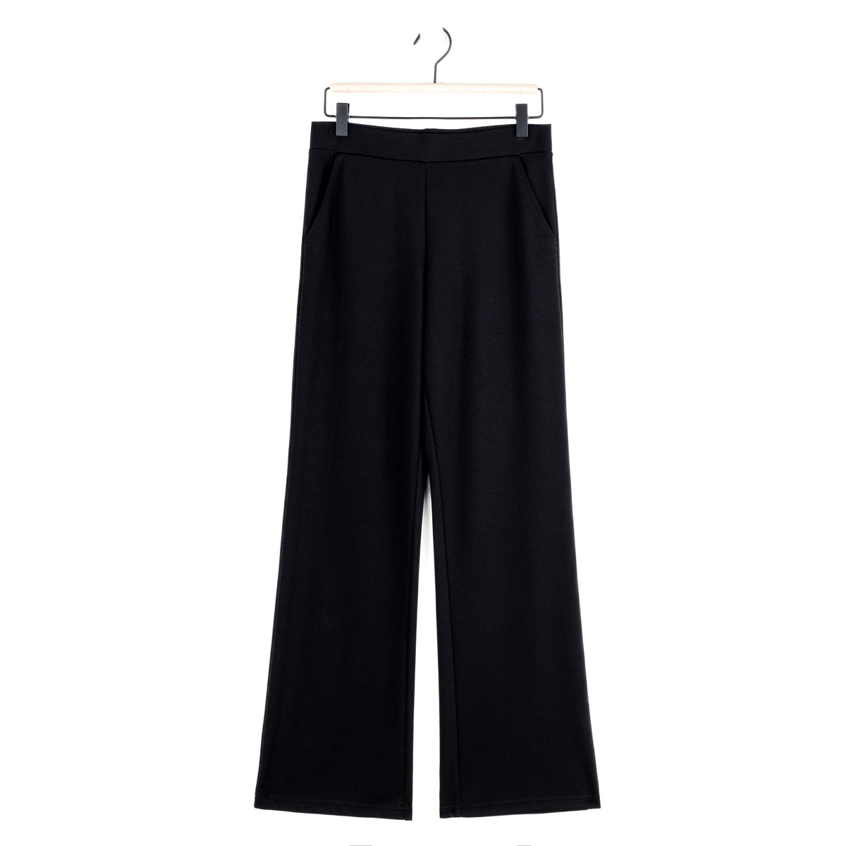 Clara Sunwoo Hot Sale - Rayon-Ponte Knit - Loose Leg Pocket Pant - Black