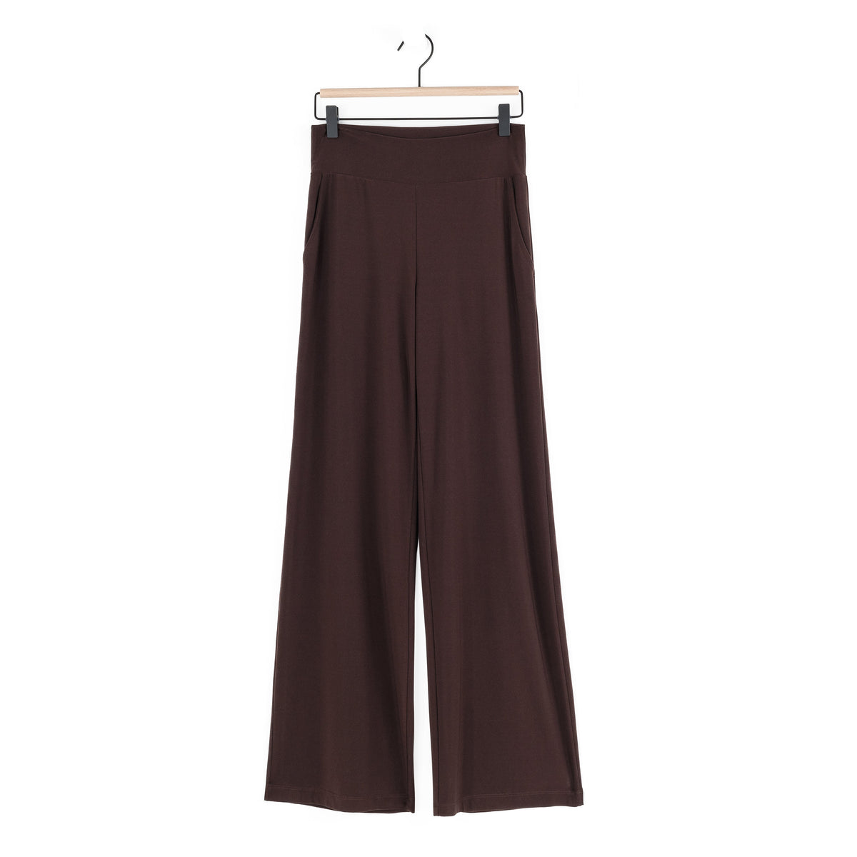 Clara Sunwoo Best Seller - Signature Wide Leg Pocket Pant - Brown
