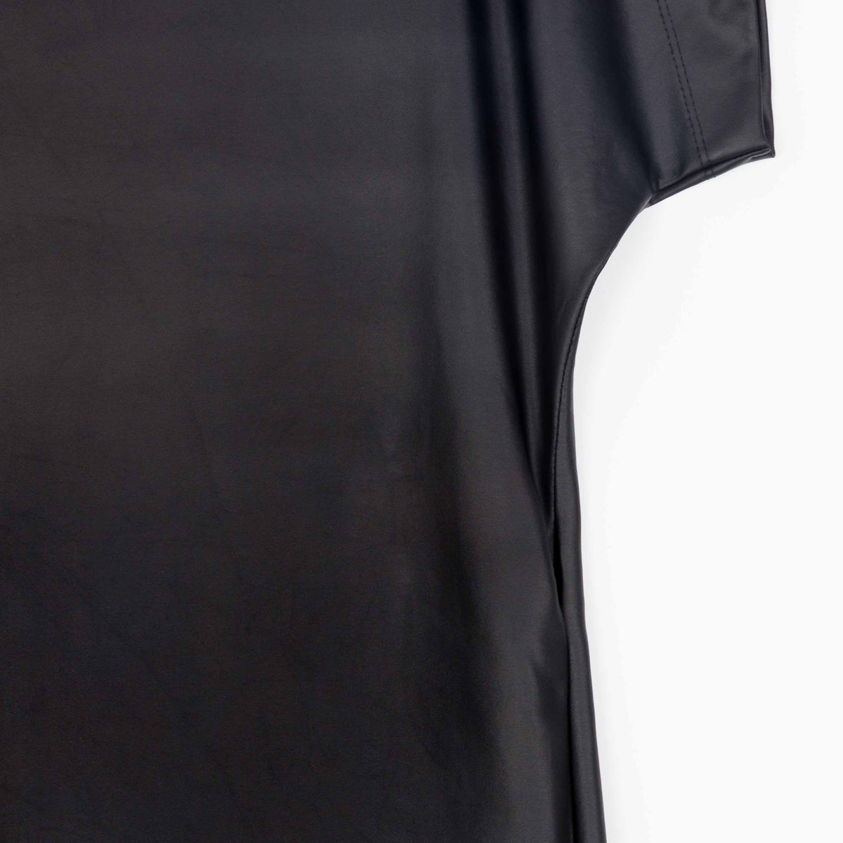 Clara Sunwoo Popular - Liquid Leather™ - High Neck Tunic Pocket Dress - Black - Final Sale!