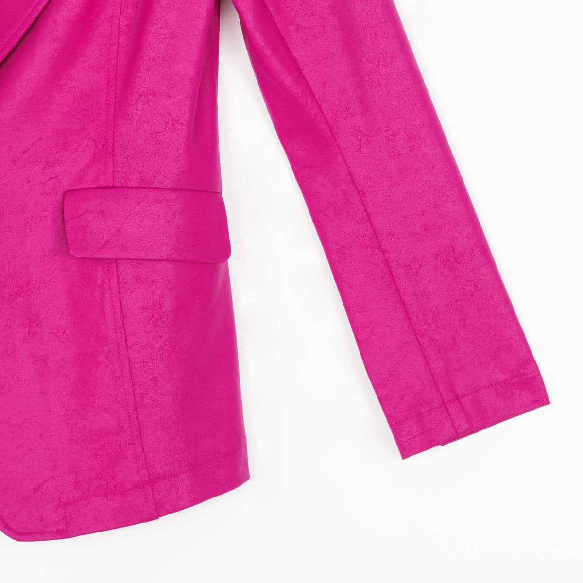Clara Sunwoo Trending - Liquid Leather™ Signature Pocket Blazer - Magenta - Final Sale!