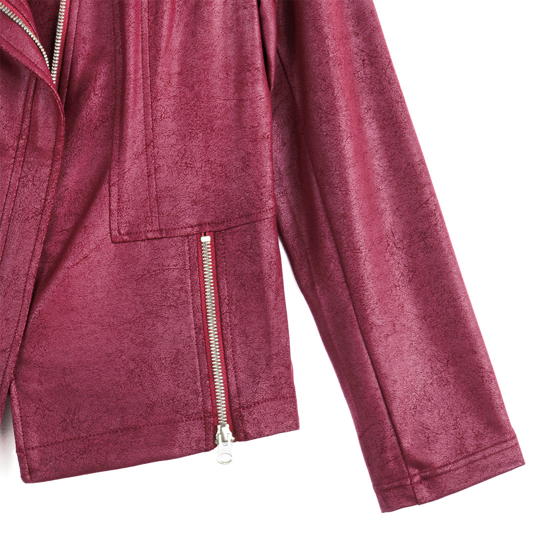 Clara Sunwoo Great Value - Liquid Leather™ Signature Jacket - Merlot