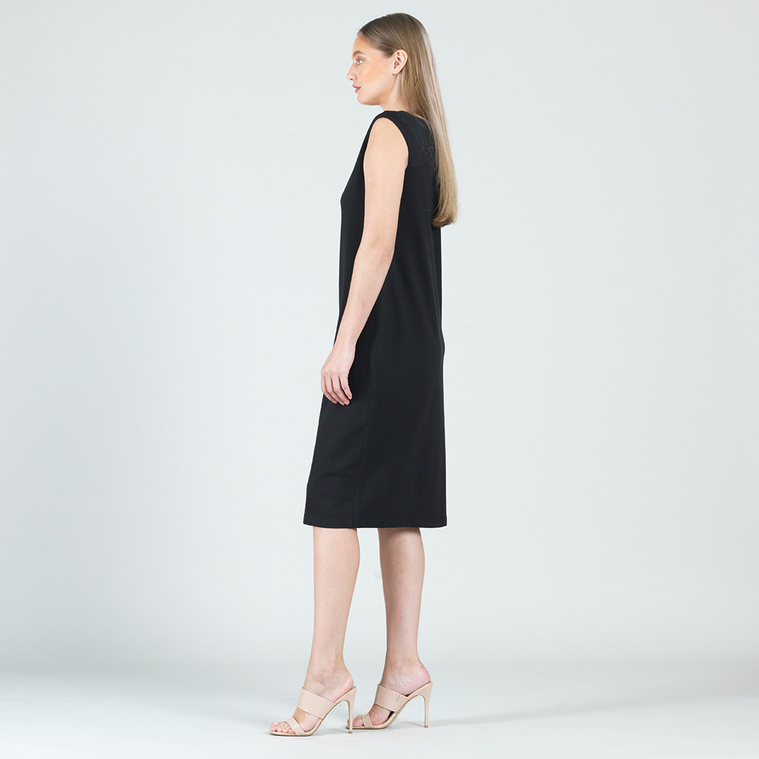 Clara Sunwoo Hot Sale - Modal Cotton - Reversible Cut Out Midi Dress - Black - Final Sale!