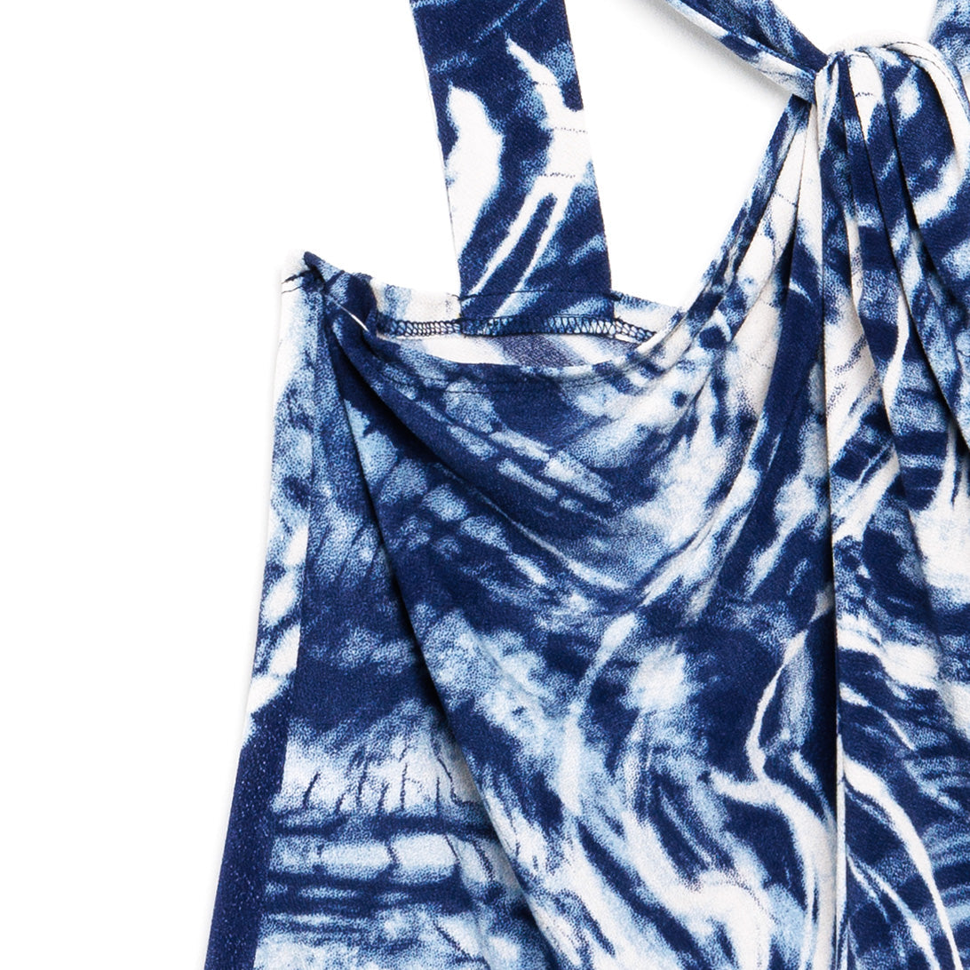 Clara Sunwoo Best Price - Crepe Knit - Grecian Halter Top - Swirl Wave - Final Sale!