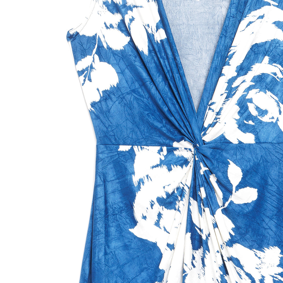 Clara Sunwoo Hot Sale - Crushed Silk Knit - Center Slit Maxi Dress - Dreamy Floral - Final Sale!
