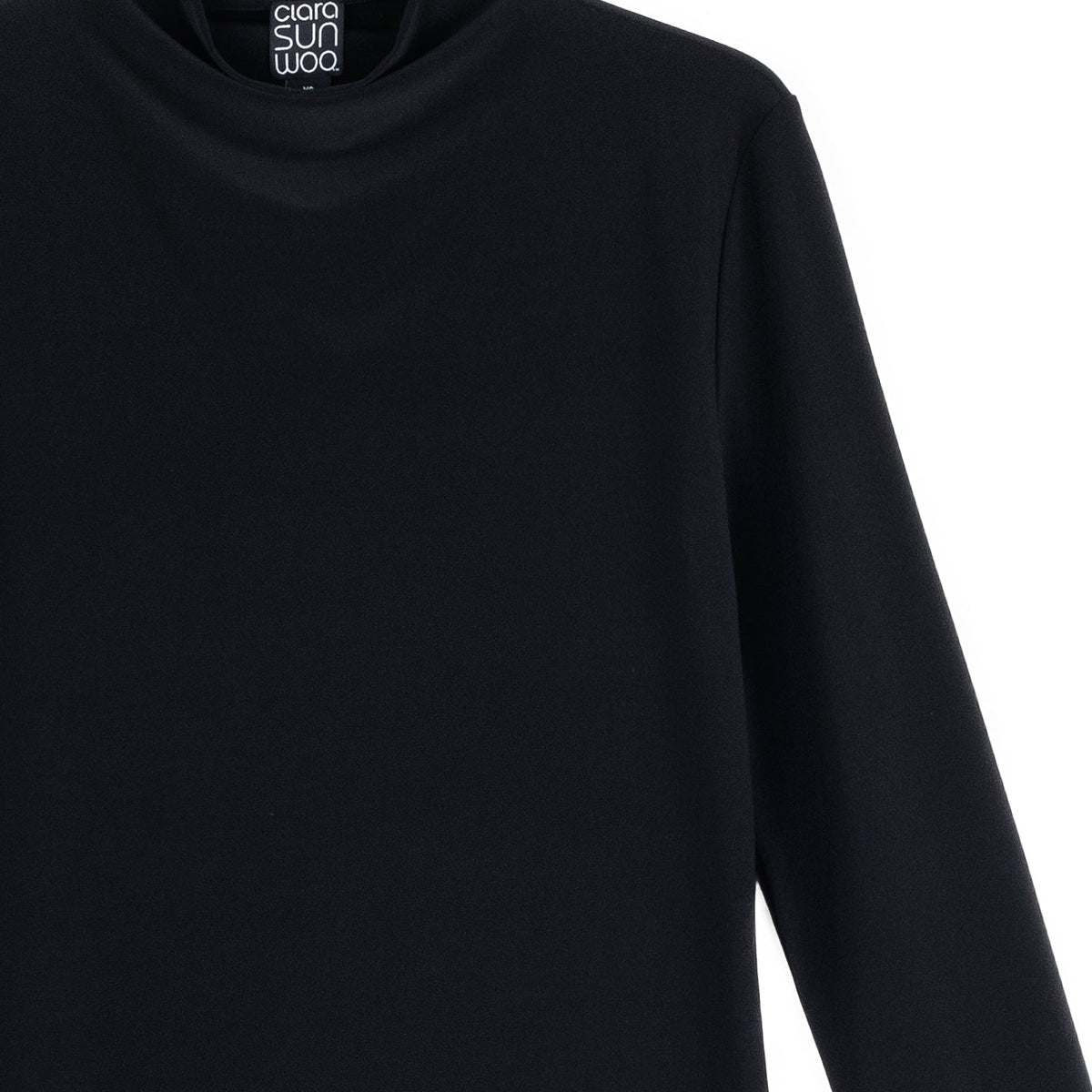 Clara Sunwoo Sale - Mock Funnel Neck Top - Black