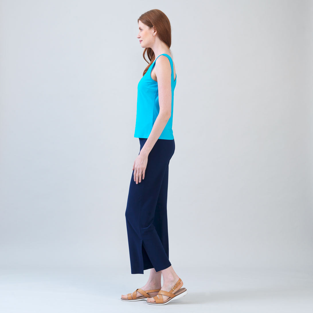 Clara Sunwoo Best Price - Reversible U or V Neckline Tank - Turquoise
