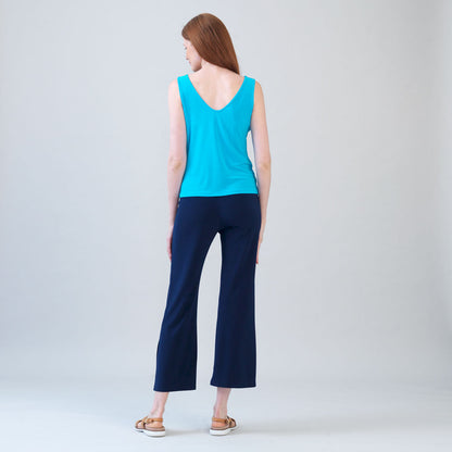 Clara Sunwoo Best Price - Reversible U or V Neckline Tank - Turquoise