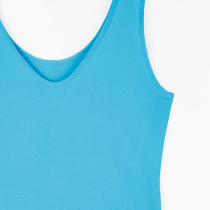 Clara Sunwoo Best Price - Reversible U or V Neckline Tank - Turquoise