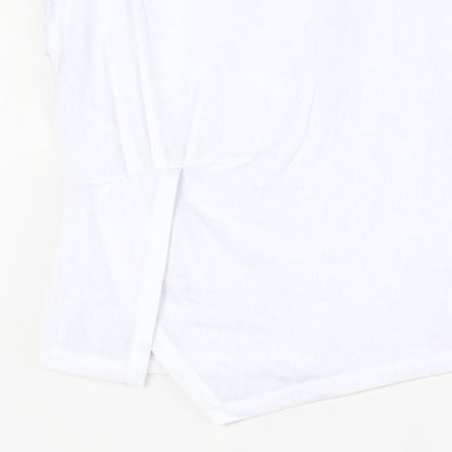 Clara Sunwoo Exclusive - Soft Cotton - Cap Sleeve Stitch Overlay Top - White - Final Sale