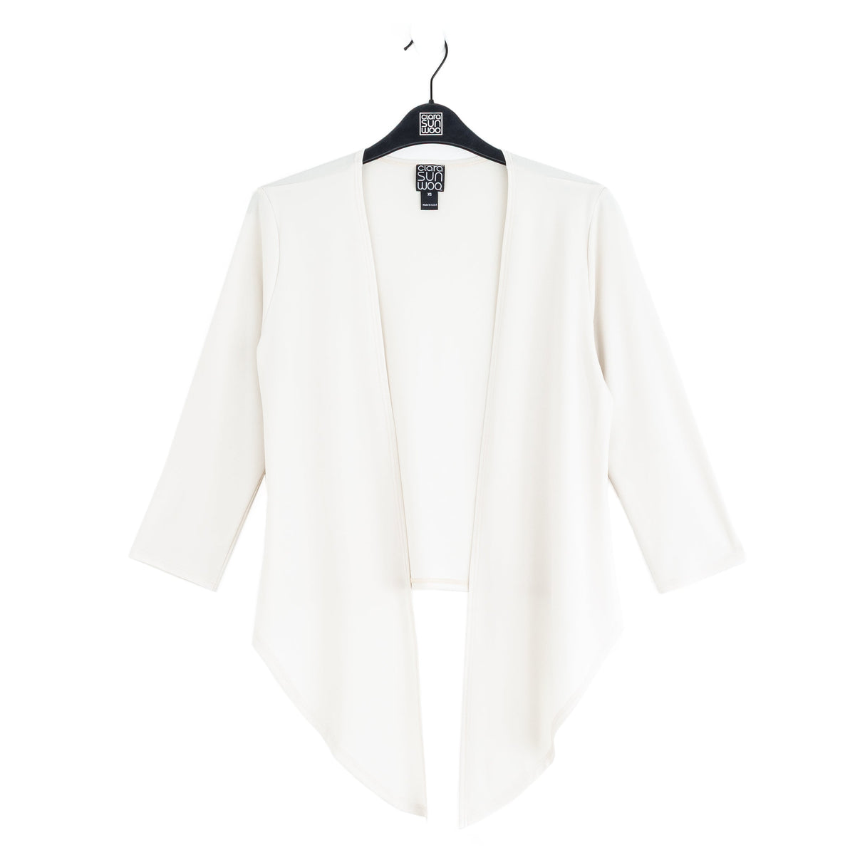Clara Sunwoo Discount - Modern Tie Front Cardigan - Bone - Limited Sizes