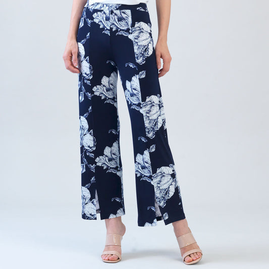 Clara Sunwoo Deals - Relaxed Kick Front Slit Ankle Pant - Peony Blossom