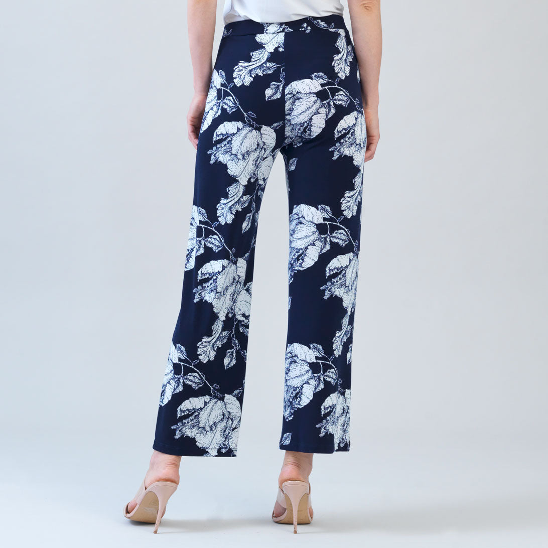 Clara Sunwoo Deals - Relaxed Kick Front Slit Ankle Pant - Peony Blossom
