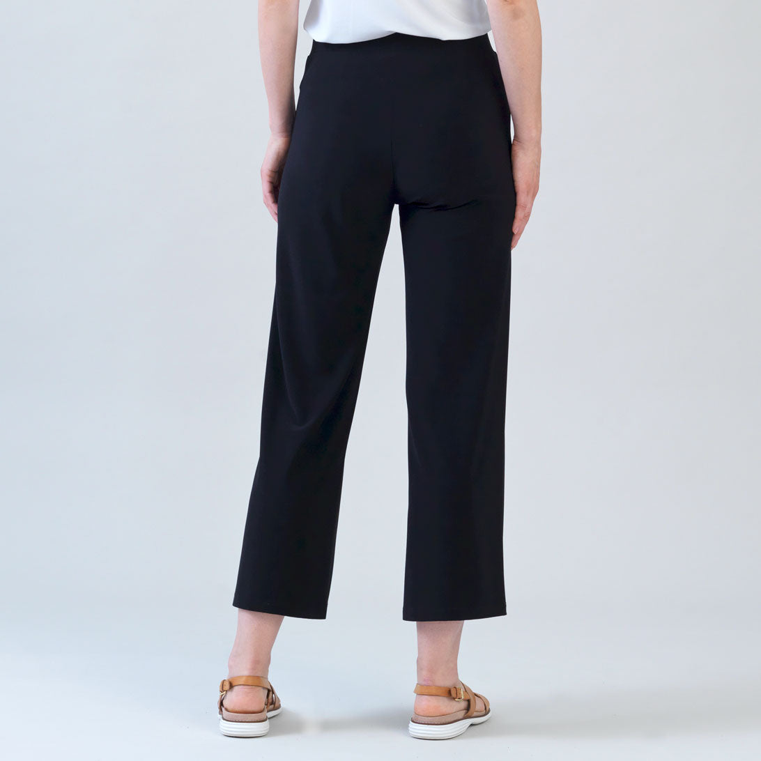 Clara Sunwoo Everyday - Relaxed Kick Front Slit Ankle Pant - Black