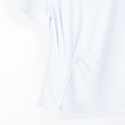 Clara Sunwoo Deals - Flounce Sleeve Stitch Overlay Top - White