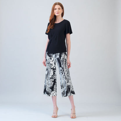 Clara Sunwoo Best Price - Flounce Sleeve Stitch Overlay Top - Black