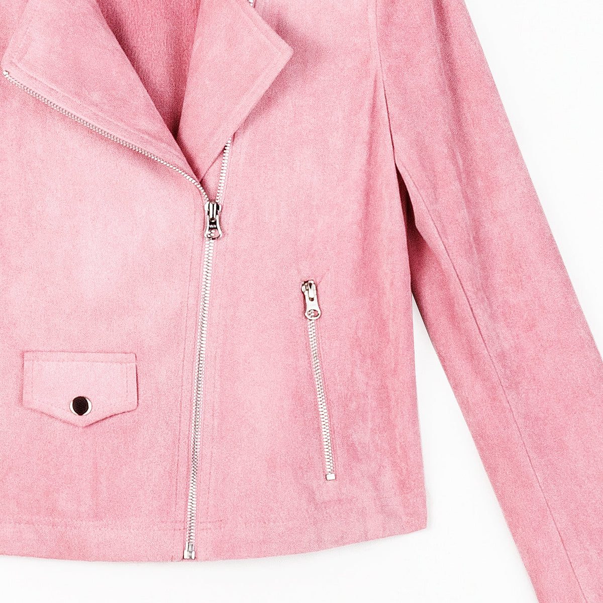 Clara Sunwoo Special Offer - Soft Suede - Architectural Moto Jacket - Mauve