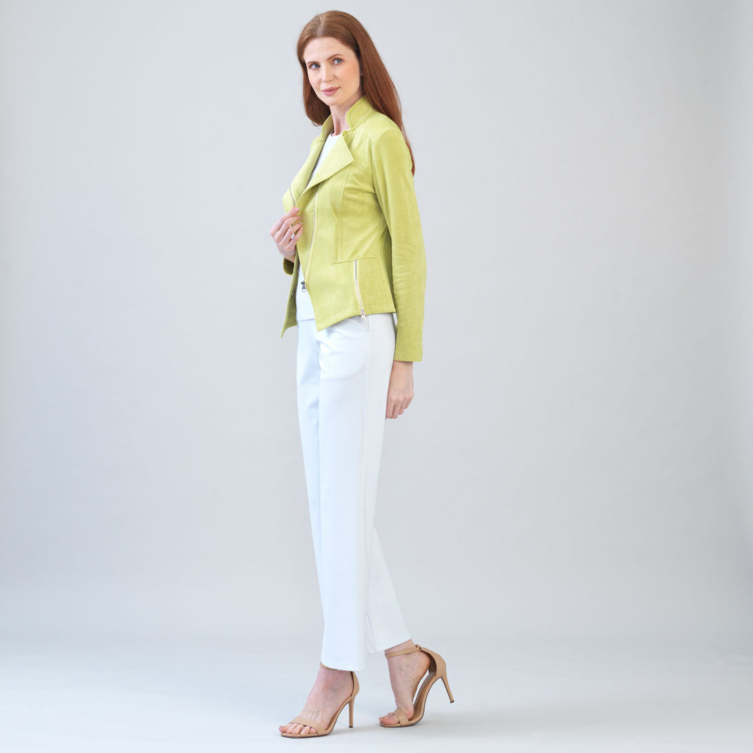 Clara Sunwoo Classic - Soft Suede - Signature Jacket - Lime