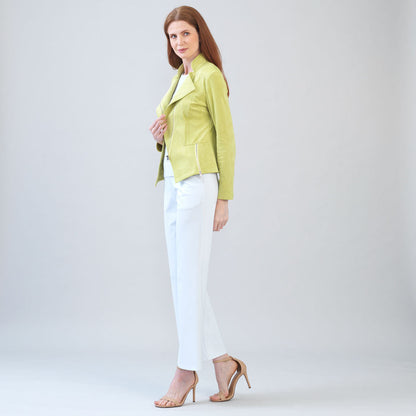 Clara Sunwoo Classic - Soft Suede - Signature Jacket - Lime