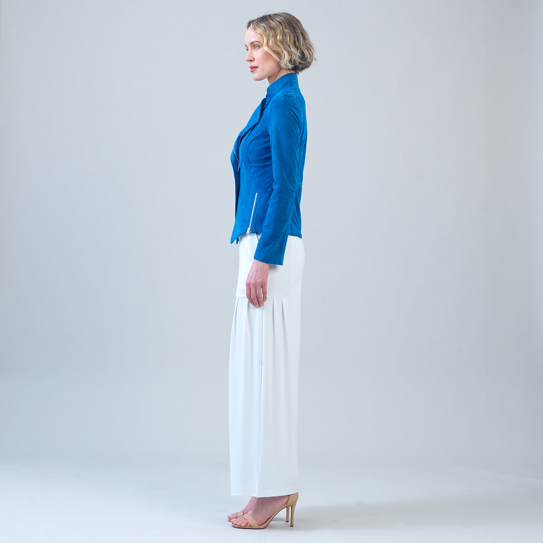Clara Sunwoo Smart Buy - Soft Suede - Signature Jacket - French Blue
