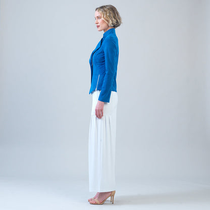Clara Sunwoo Smart Buy - Soft Suede - Signature Jacket - French Blue