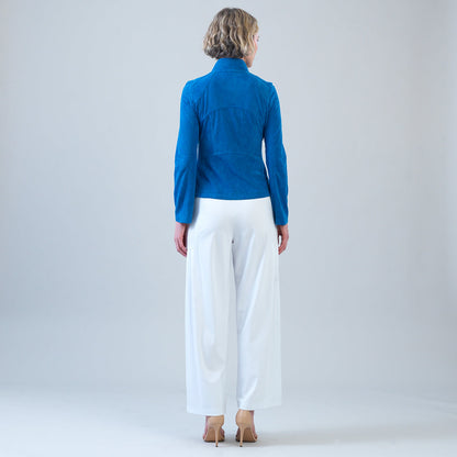 Clara Sunwoo Smart Buy - Soft Suede - Signature Jacket - French Blue