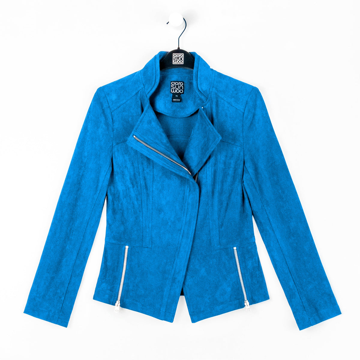 Clara Sunwoo Smart Buy - Soft Suede - Signature Jacket - French Blue