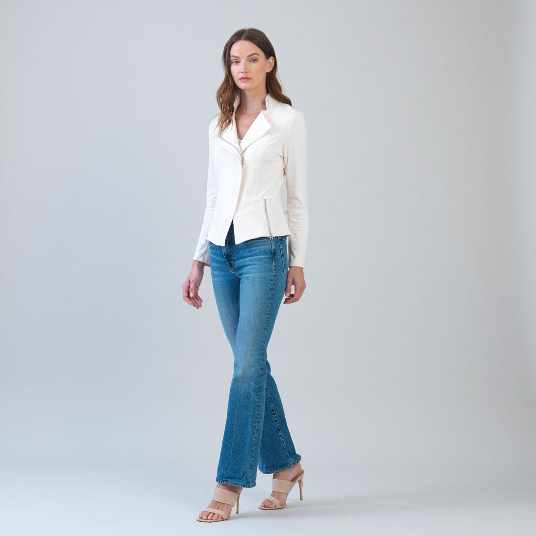 Clara Sunwoo Recommended - Soft Suede - Signature Jacket - Cream
