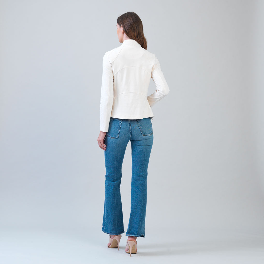 Clara Sunwoo Recommended - Soft Suede - Signature Jacket - Cream