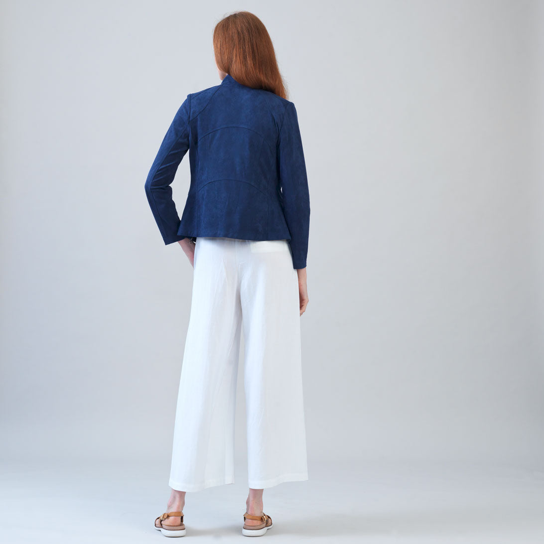 Clara Sunwoo Special Offer - Soft Suede - Signature Jacket - Navy