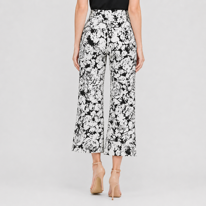 Clara Sunwoo Value - Signature Side Slit Ankle Pant - Abstract Rose - Final Sale