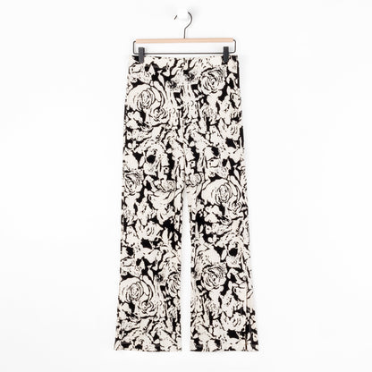 Clara Sunwoo Value - Signature Side Slit Ankle Pant - Abstract Rose - Final Sale