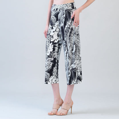Clara Sunwoo Signature - Signature Modern Gaucho Pant - Abstract Etch