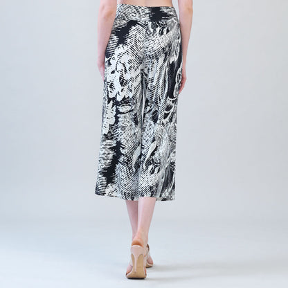Clara Sunwoo Signature - Signature Modern Gaucho Pant - Abstract Etch