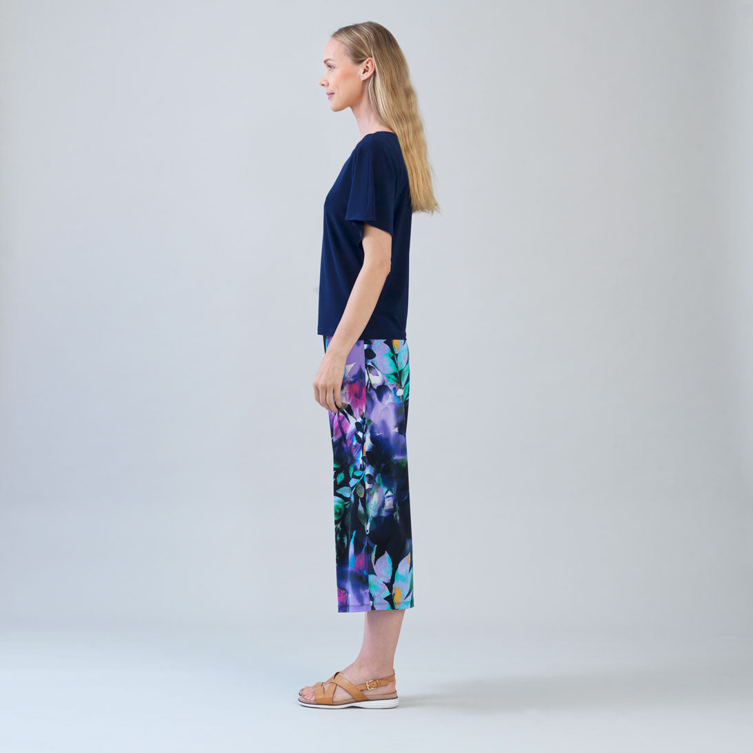 Clara Sunwoo Hot Sale - Caftan Flutter Sleeve Top - Navy