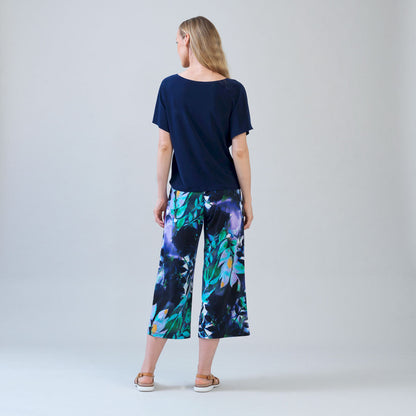 Clara Sunwoo Hot Sale - Caftan Flutter Sleeve Top - Navy