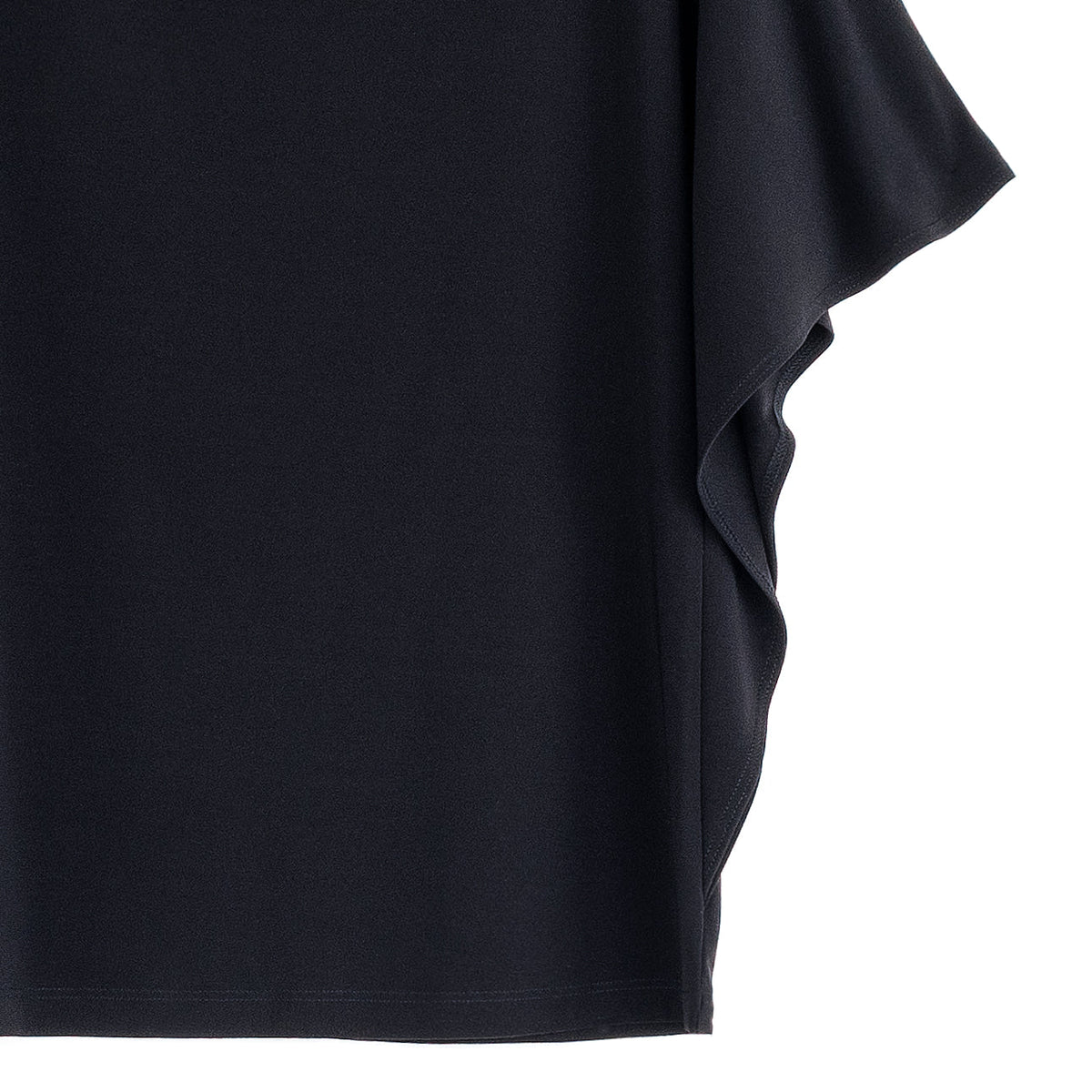 Clara Sunwoo Popular - Caftan Flutter Sleeve Top - Black