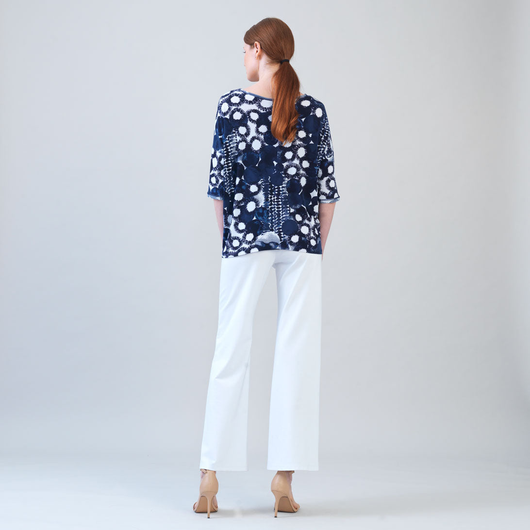 Clara Sunwoo Deals - Loose Cut Half Sleeve Top - Circle Splatter - Final Sale