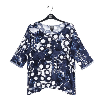 Clara Sunwoo Deals - Loose Cut Half Sleeve Top - Circle Splatter - Final Sale