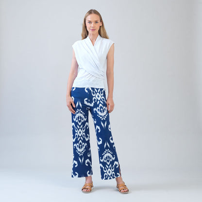 Clara Sunwoo Recommended - Cap Sleeve Surplice Crossover Top - White