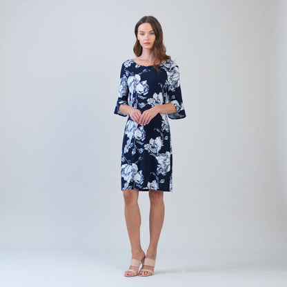 Clara Sunwoo Signature - Tulip Cuff Back Tie Dress - Peony Blossom
