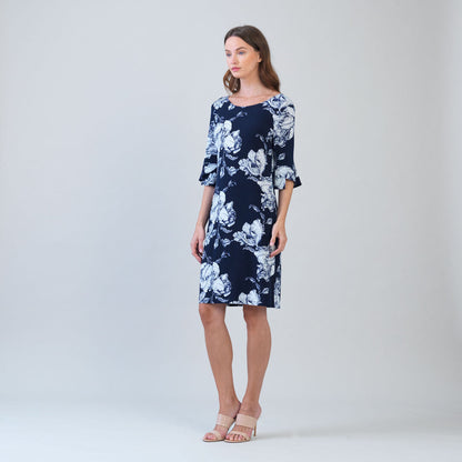 Clara Sunwoo Signature - Tulip Cuff Back Tie Dress - Peony Blossom