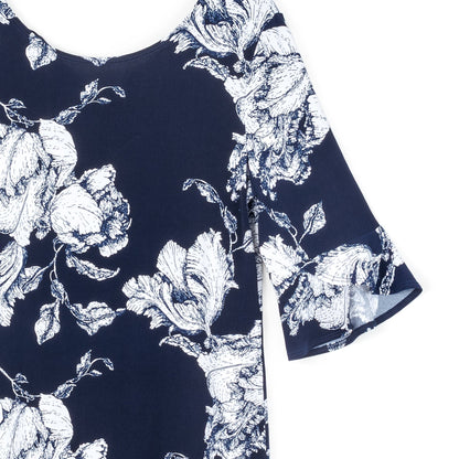 Clara Sunwoo Signature - Tulip Cuff Back Tie Dress - Peony Blossom