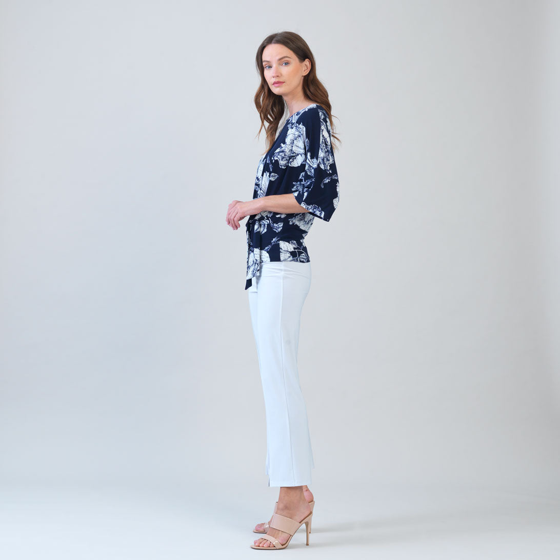 Clara Sunwoo Trending - Signature Side Tie Top - Peony Blossom