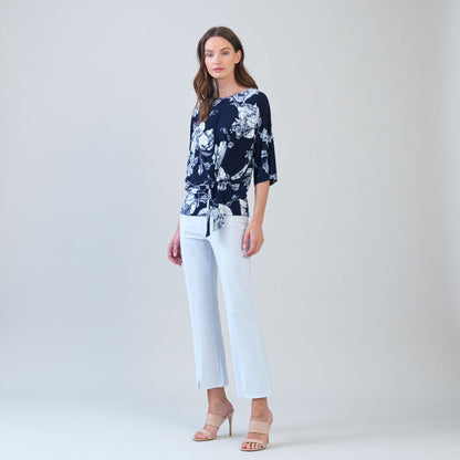 Clara Sunwoo Trending - Signature Side Tie Top - Peony Blossom