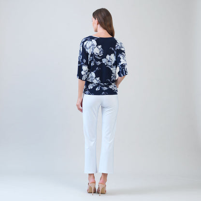 Clara Sunwoo Trending - Signature Side Tie Top - Peony Blossom
